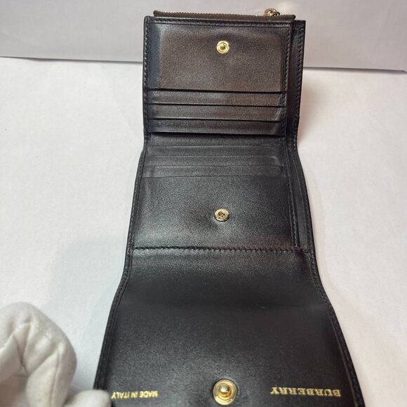 Burberry Beige/Brown Haymarket Check Coated Canvas & Leather Leighton - Preowned - Picture 6 of 15